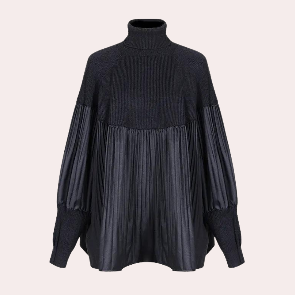 Pull Plissé Femme Élégant et Confortable