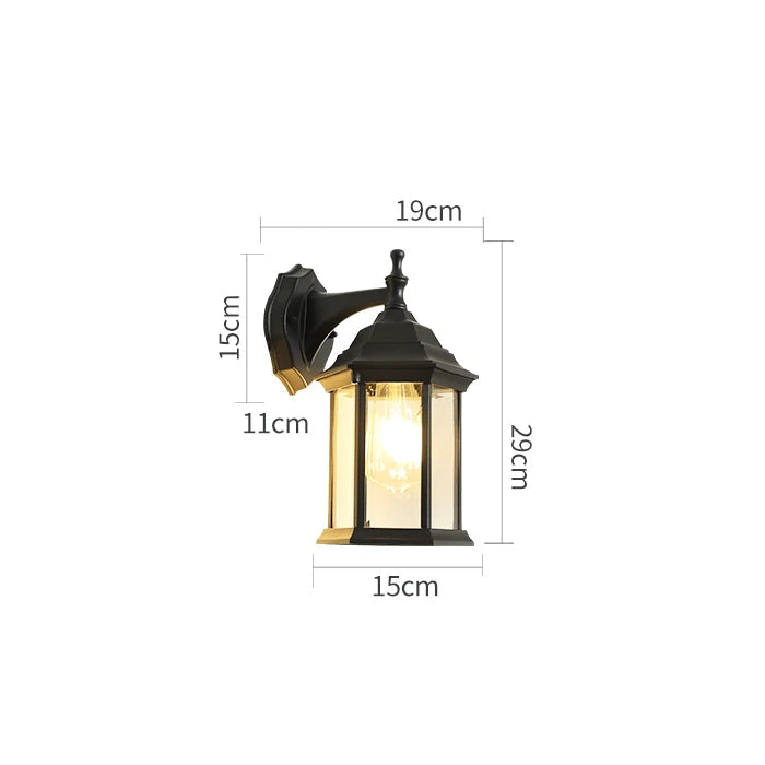 Brillano™ – Applique Murale Étanche Extérieure Design Élégant En Aluminium Noir