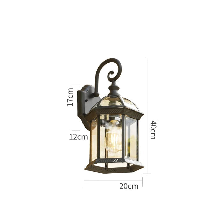 Brillano™ – Applique Murale Étanche Extérieure Design Élégant En Aluminium Noir