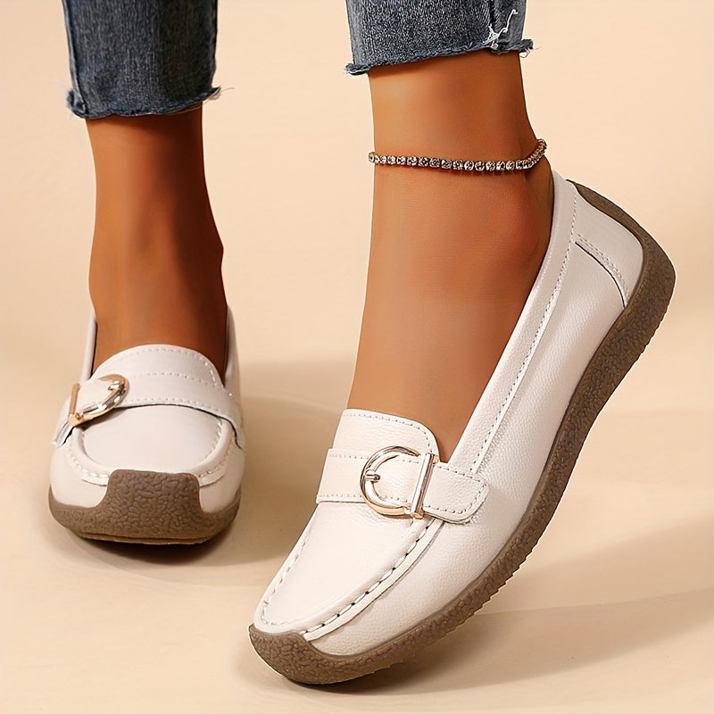 Brivella™ – Mocassin Femme Élégant et Confortable avec Détail Pailleté Été