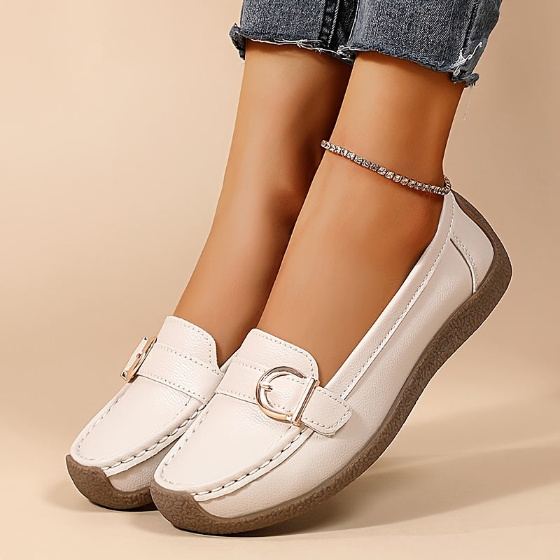 Brivella™ – Mocassin Femme Élégant et Confortable avec Détail Pailleté Été