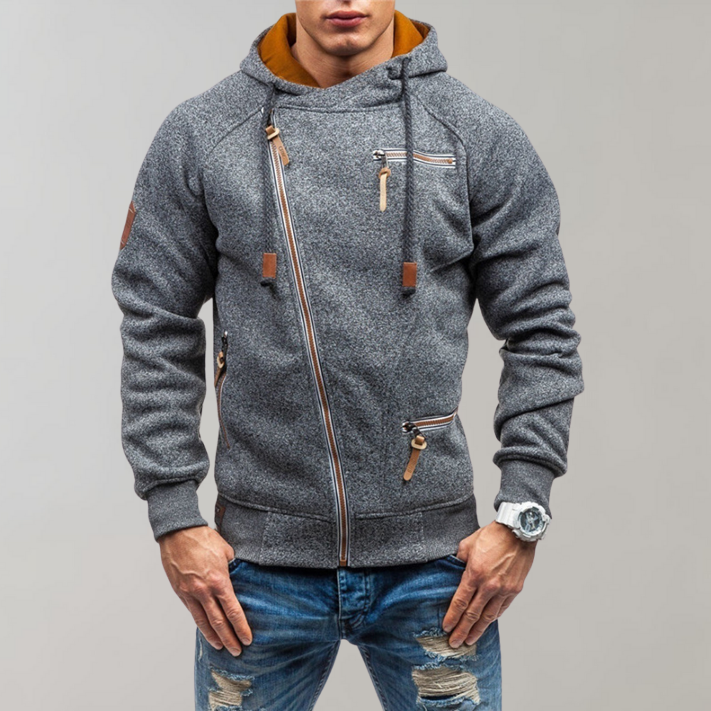 Veste à capuche femme tendance avec fermeture éclair zip