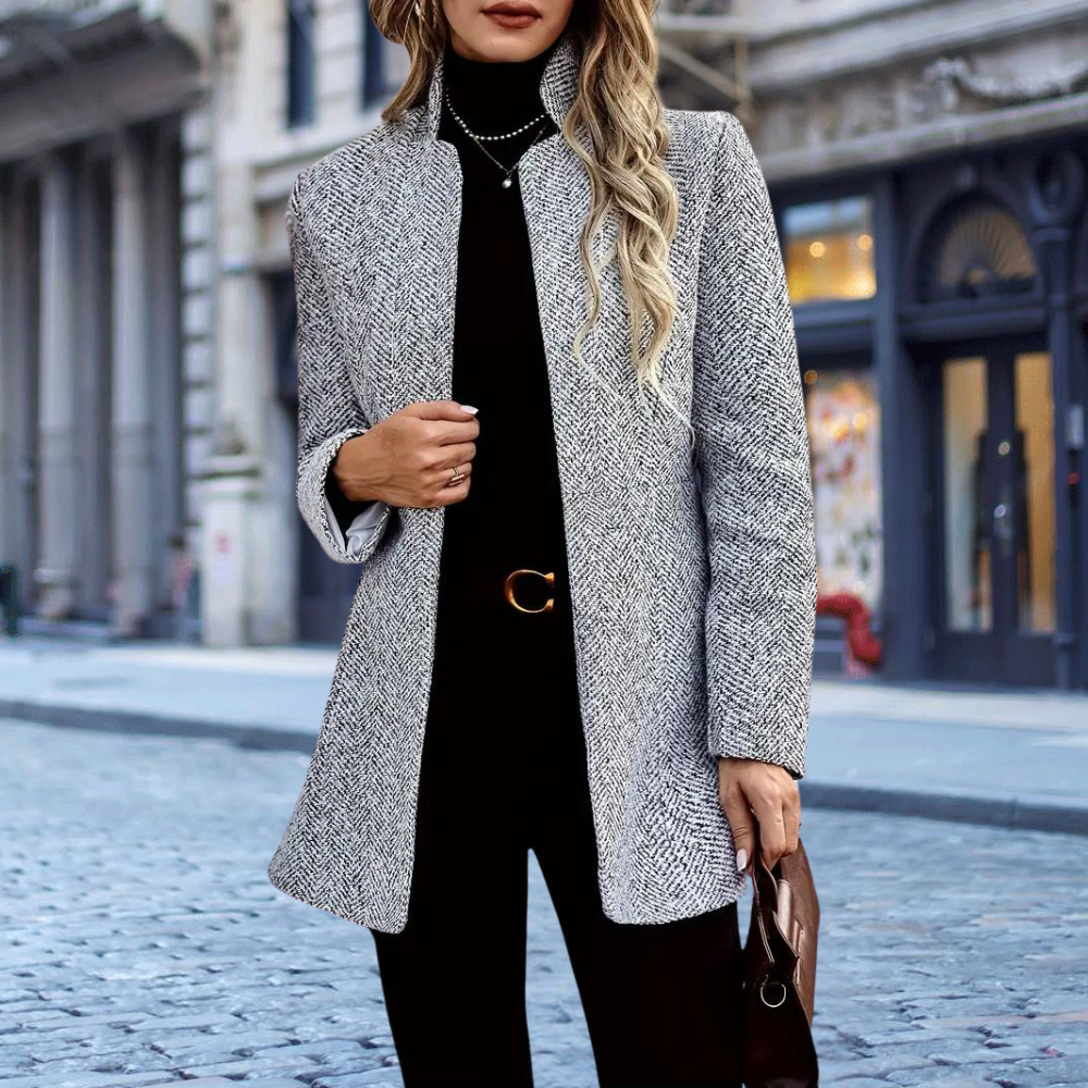 Élégance Élise™ – Veste Blazer Femme Cintrée Élégante et Polyvalente-3