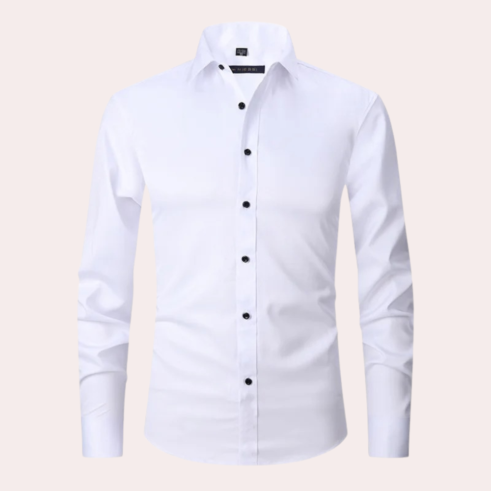 Chemise Homme Classique Manches Longues Confort