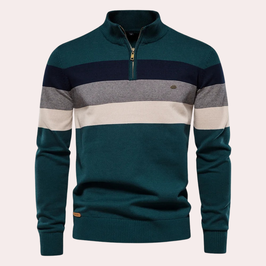 Pull Rayé Homme Classique et Confortable
