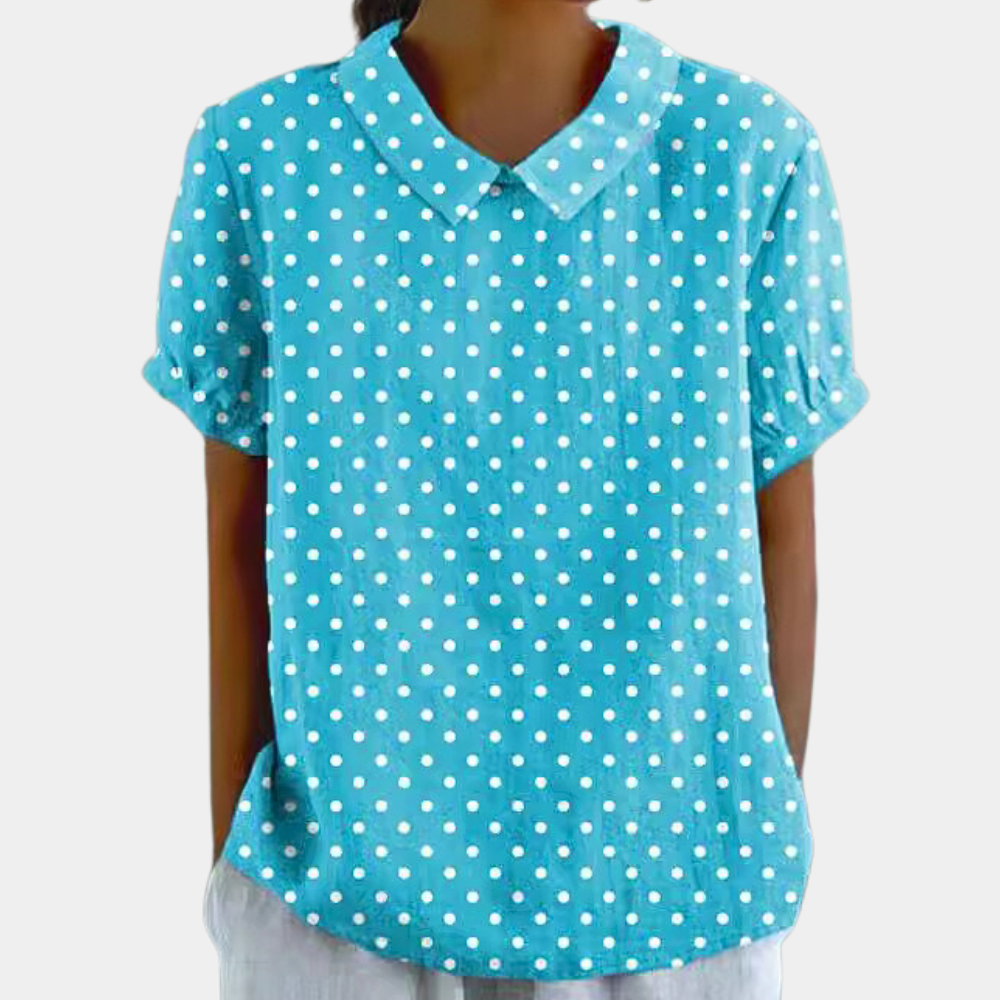 Chemisier femme décontracté manches courtes