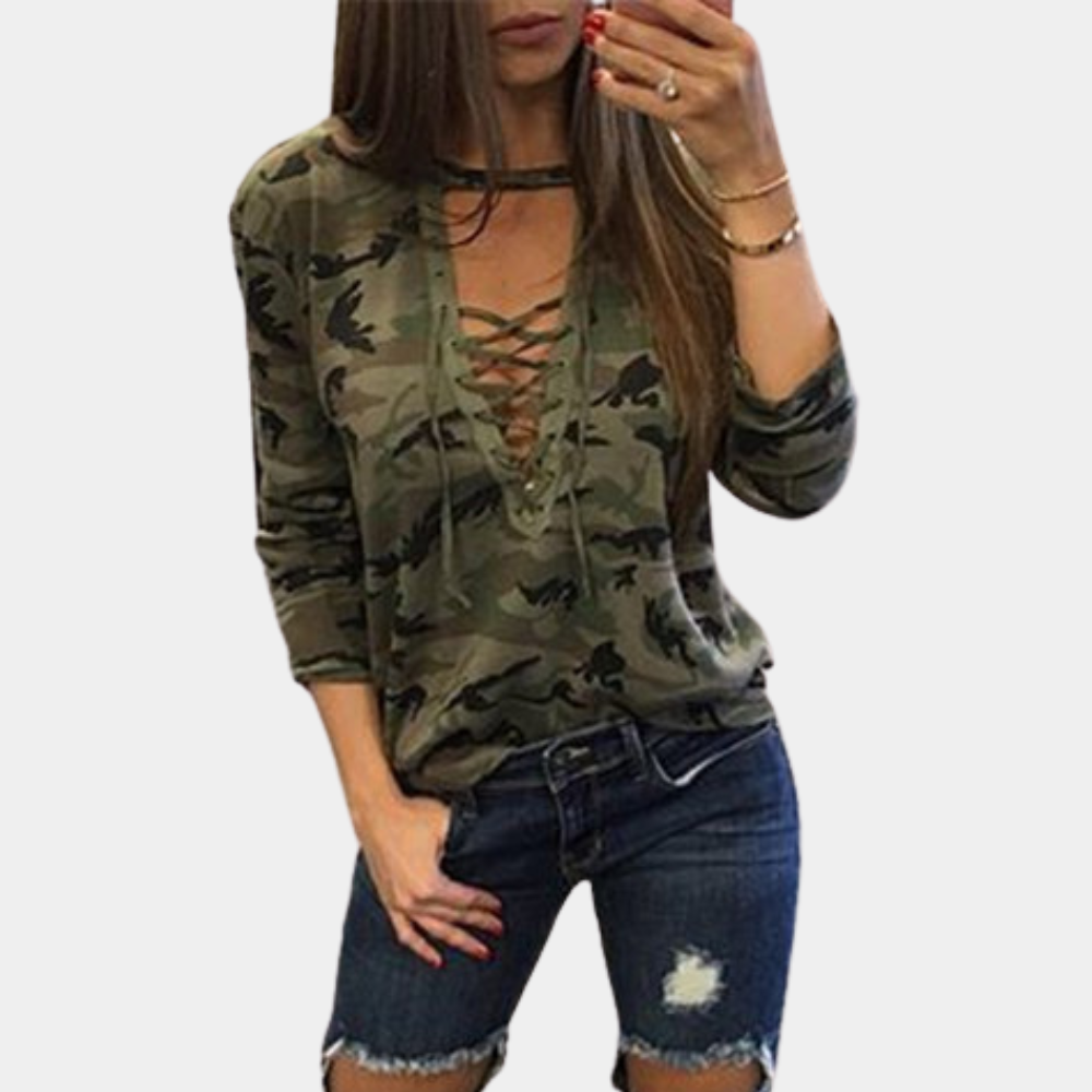Sweat à Capuche Camouflage Femme Séxy