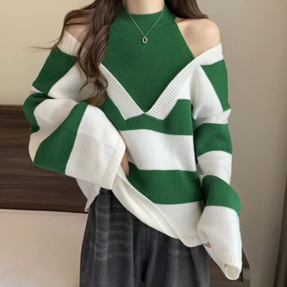 Pull à épaules découvertes pour femme tendance