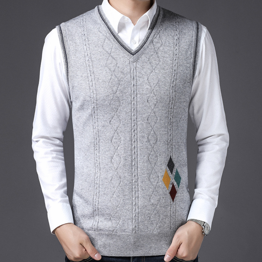 Gilet homme décontracté col V confortable