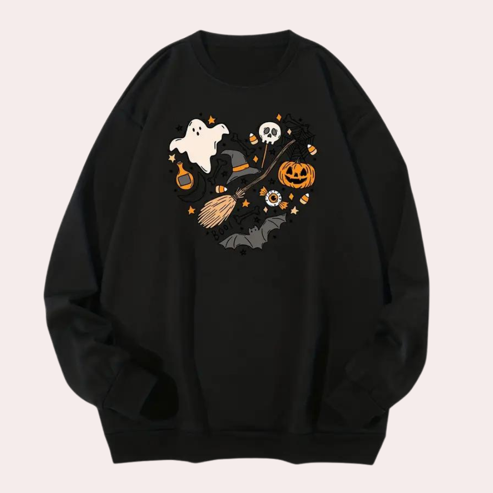 Sweat à Capuche Halloween Femmes Dessins Épouvantables