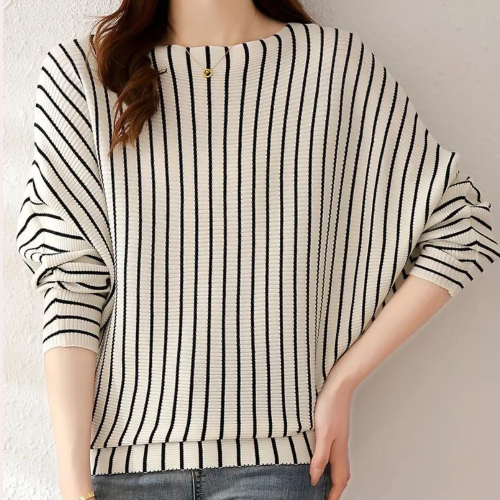 Gilet Femme Rayé Élégant pour Automne
