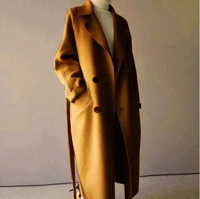 Manteau Long Femme Hiver avec Poche