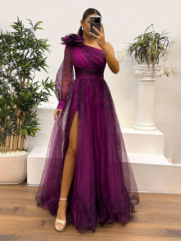 Robe Florale Chic à Manches Voilées