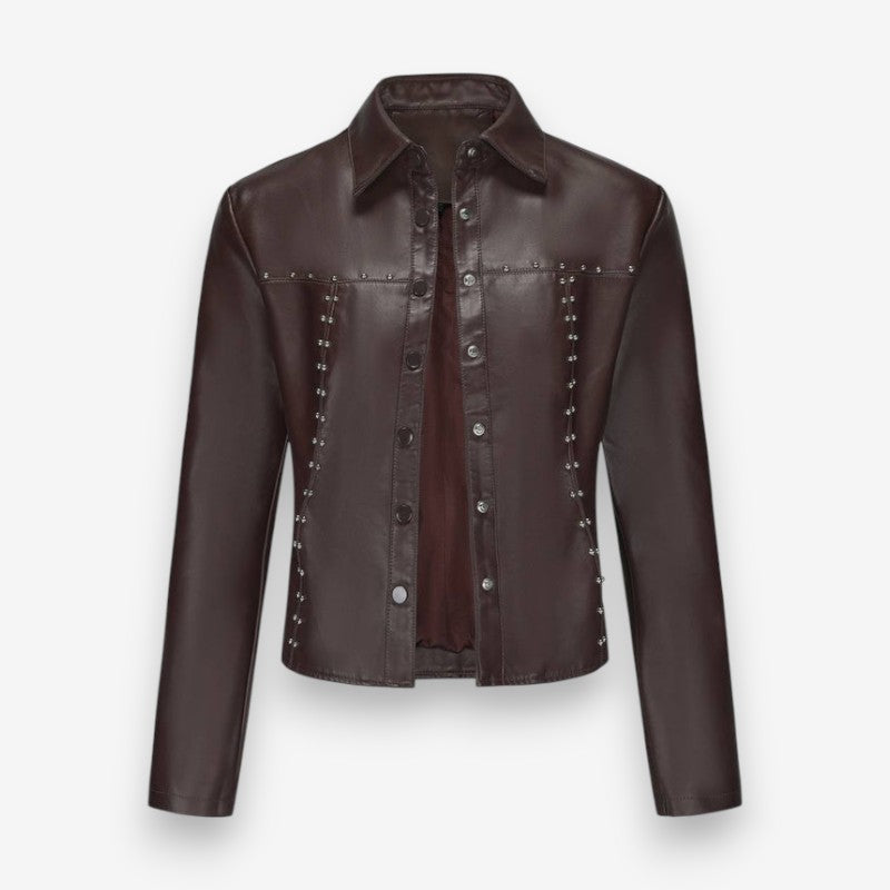 Veste Femelle Élégante à Manches Longues Col Reversible