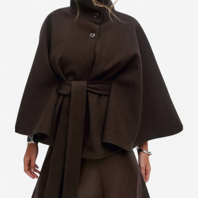 Manteau Parka Capuchon avec Ceinture Réglable