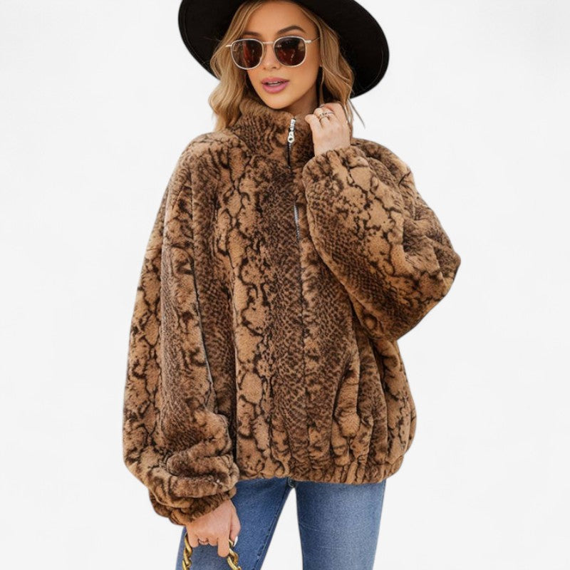 Manteau Hiver Élégant Col Montant Doublure Chaude - PanierRoyale