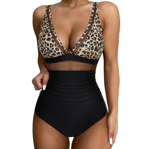 Calyvora™ – Maillot de Bain Femme 1 Pièce en maille amaincissant