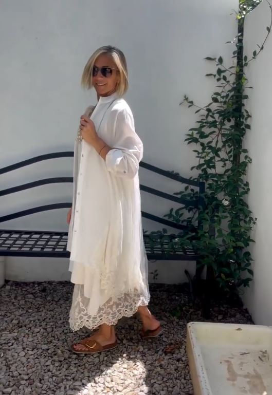 Ensemble Femme Robe et Cardigan Fluide Dentelle