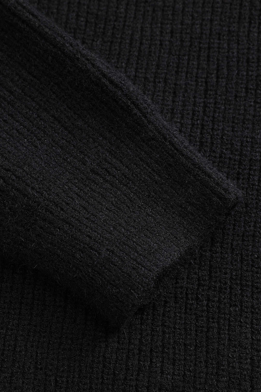 Cardigan Femme Noir en Maille avec Patches Jean