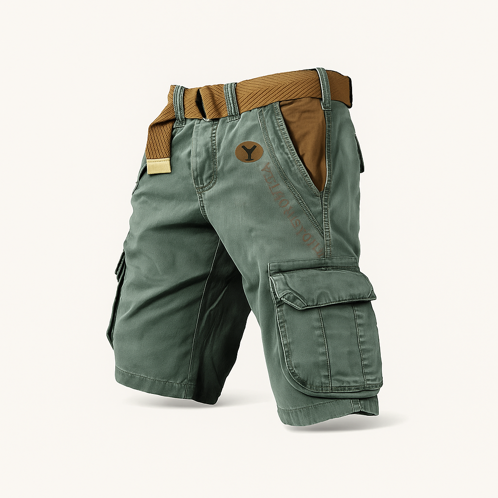 Pantalon Bermuda Élastique Homme Noir Stretch