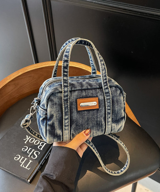 Casual Blue Denim Crossbody Phone Bag - EasyApparels