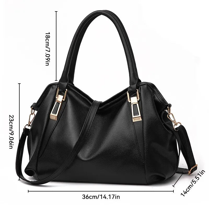 Sac à Main Femme Grande Capacité Détails Métalliques Élégant