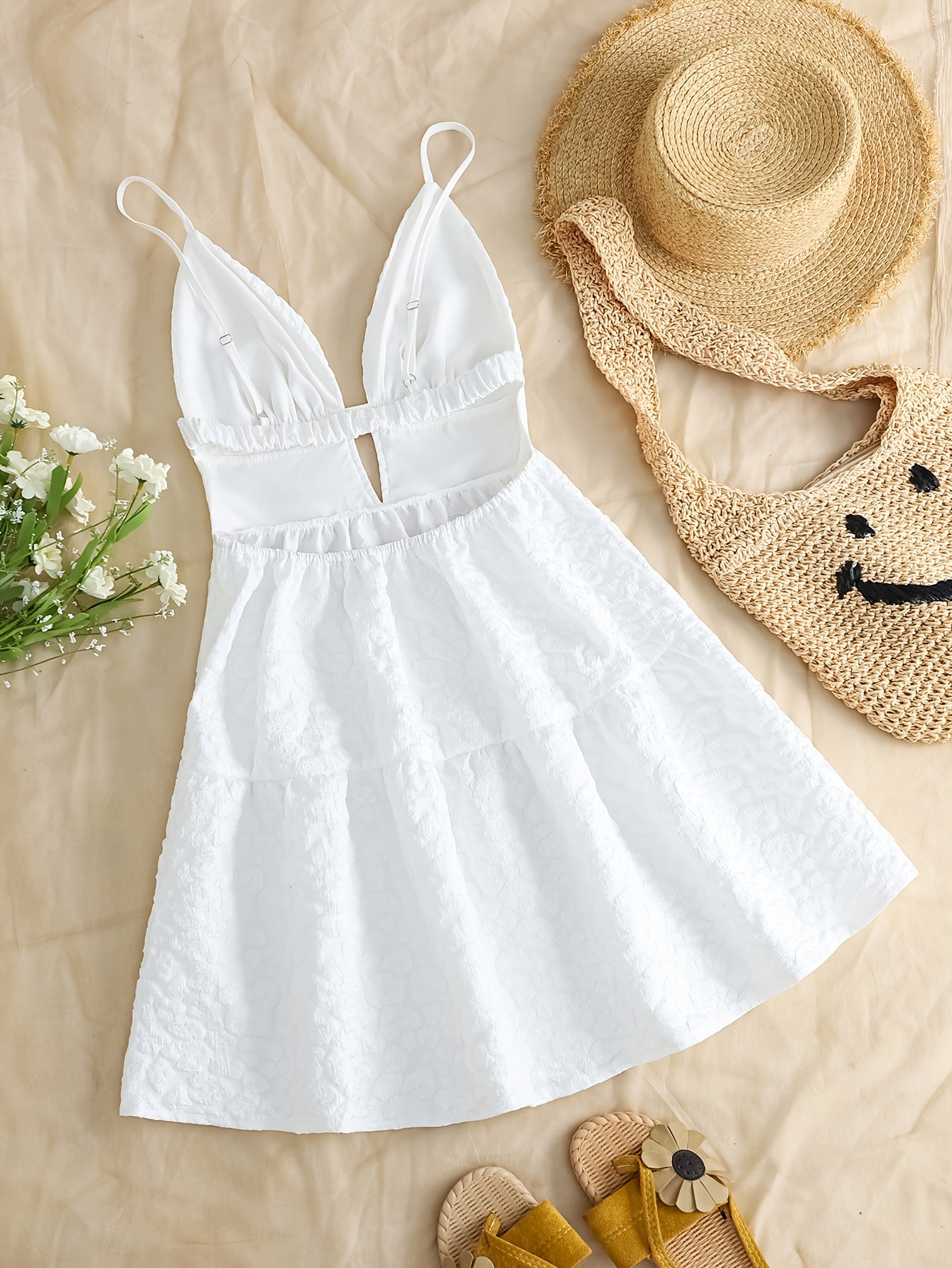 Cedralia™ – Robe Courte Élégante Sans Manche pour Soirée ou Mariage