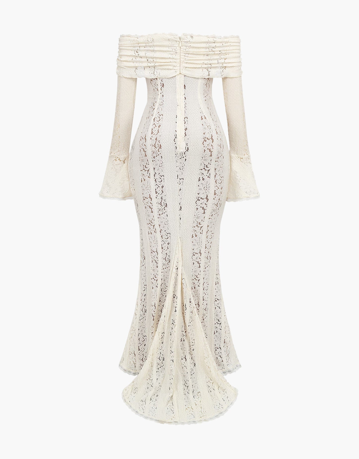 Robe de Soirée Élégante avec Décolleté Profond et Manches Longues