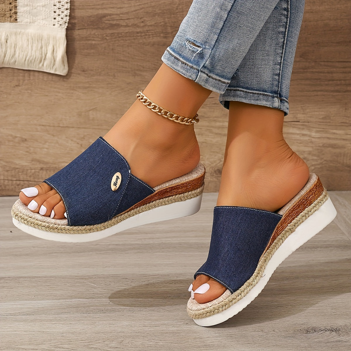 Celmiva™ – Sandales Femme Chic et Confortable à Talon Compensé & Plateforme Été