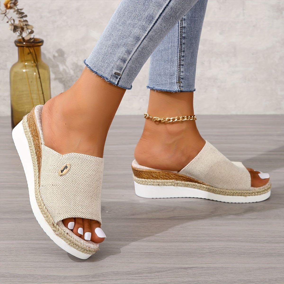 Celmiva™ – Sandales Femme Chic et Confortable à Talon Compensé & Plateforme Été