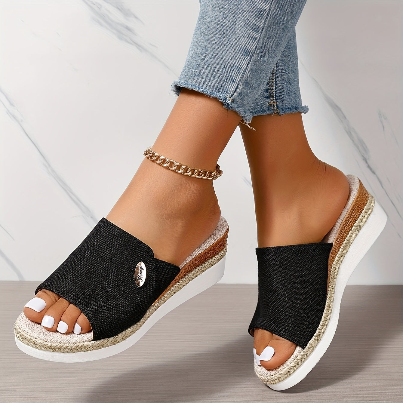 Celmiva™ – Sandales Femme Chic et Confortable à Talon Compensé & Plateforme Été