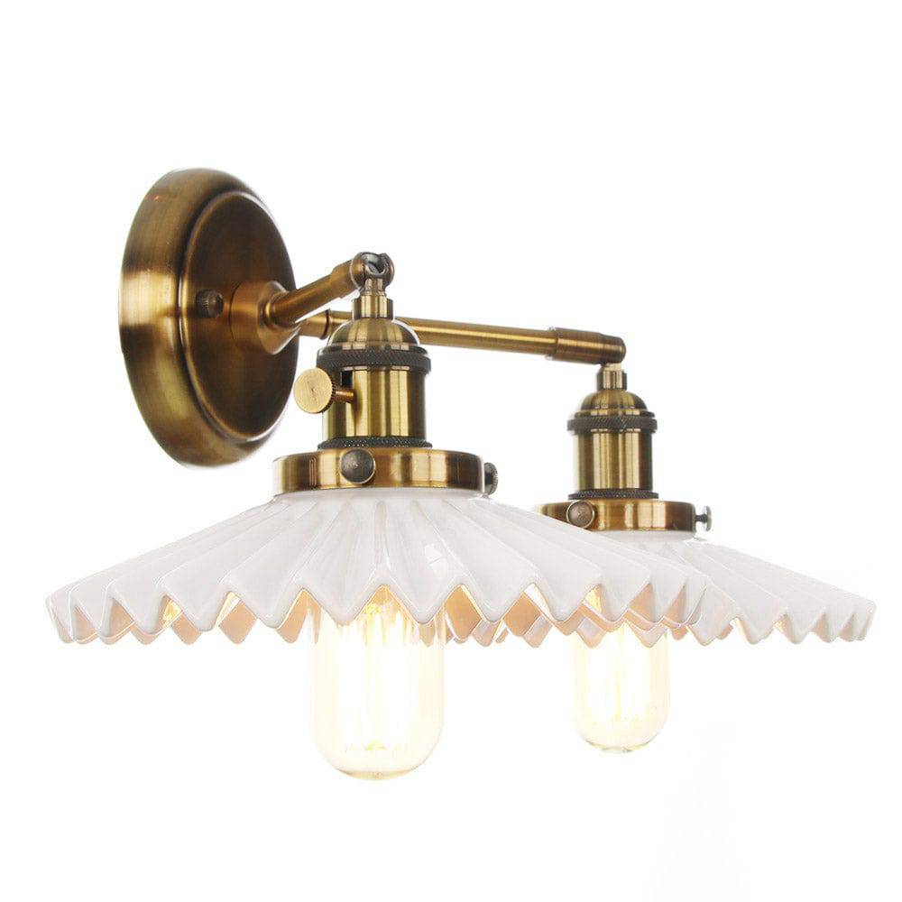 Ceramix™ – Applique Murale Double Tête en Céramique Ancienne Élégante
