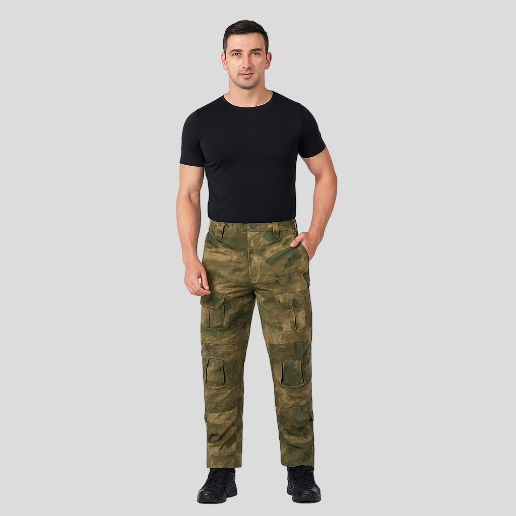 Pantalon de travail élégant élastiqué avec plusieurs poches