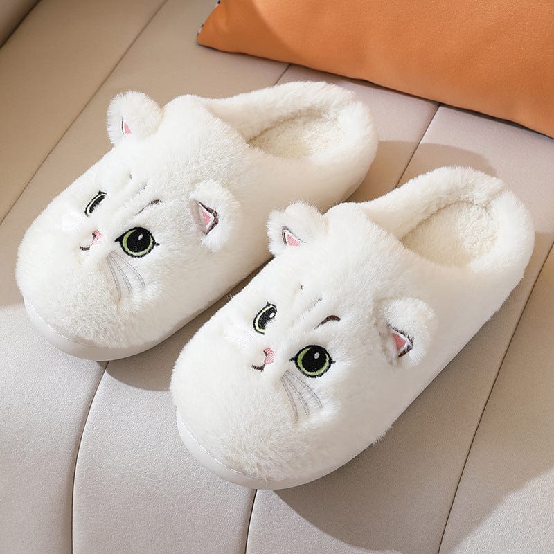 ChaudMiaou™ – Pantoufles en Fourrure avec Oreilles de Chat