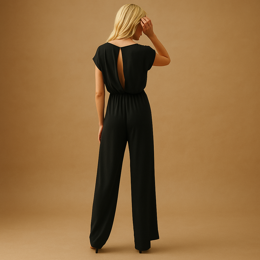 ChicElegance™ – Jumpsuit Féminin Décolleté en V Confortable & Élégant
