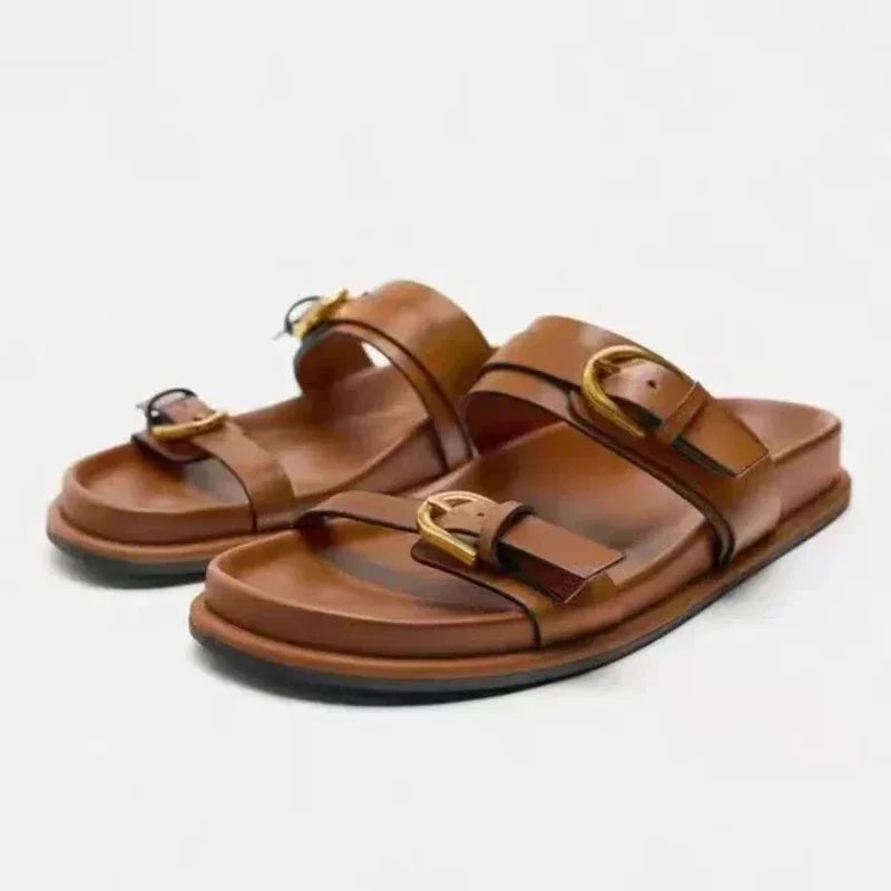Sandales Femme Plateforme Confort Léopard Tendance