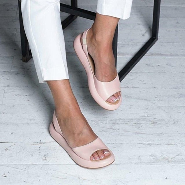 ChicStep™ – Sandales Compensées Femme Élégantes et Confortables à Talons