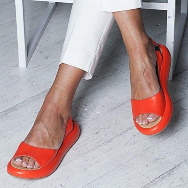 ChicStep™ – Sandales Compensées Femme Élégantes et Confortables à Talons
