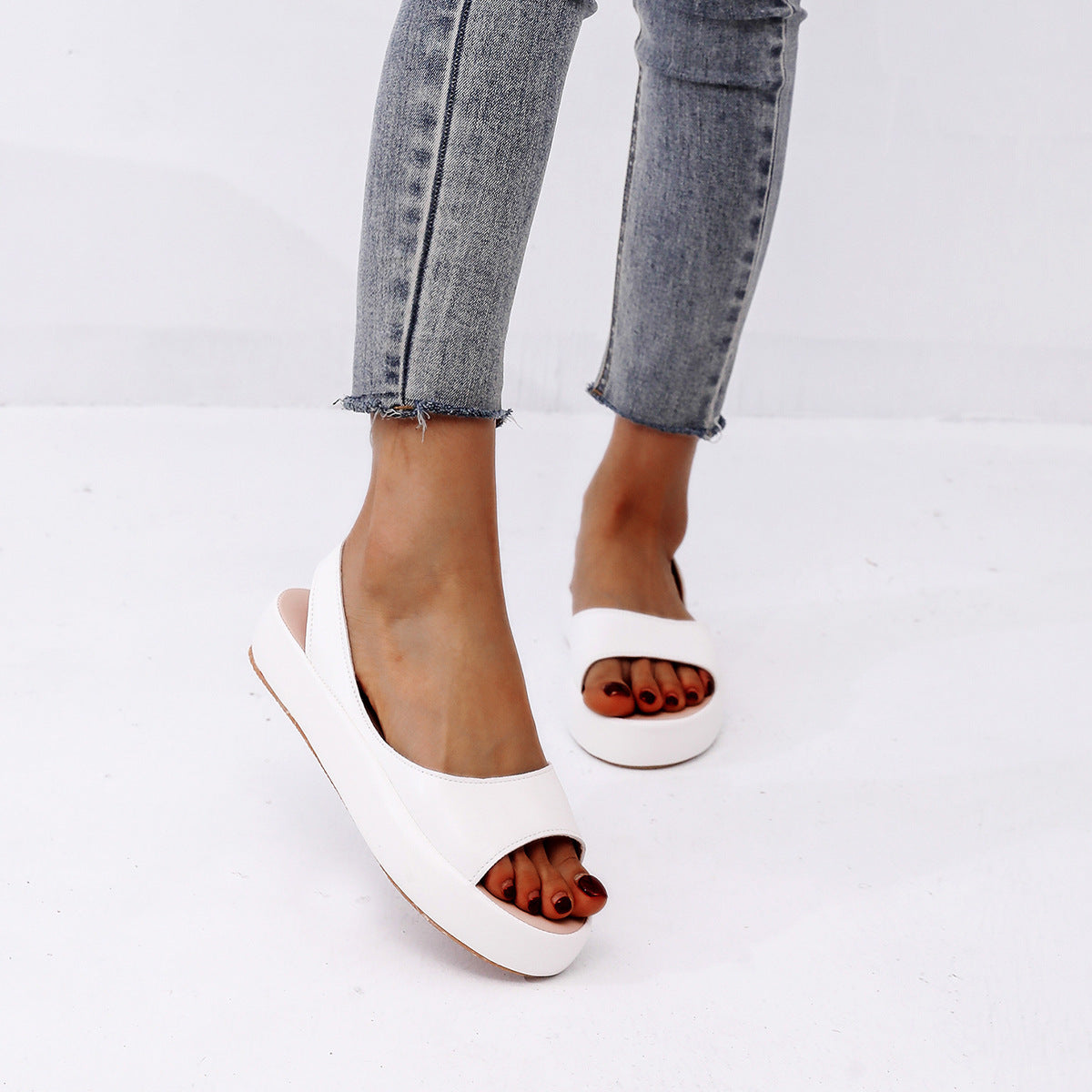 ChicStep™ – Sandales Compensées Femme Élégantes et Confortables à Talons