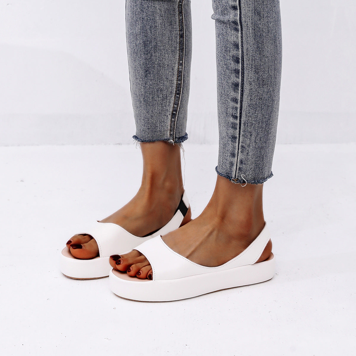 ChicStep™ – Sandales Compensées Femme Élégantes et Confortables à Talons