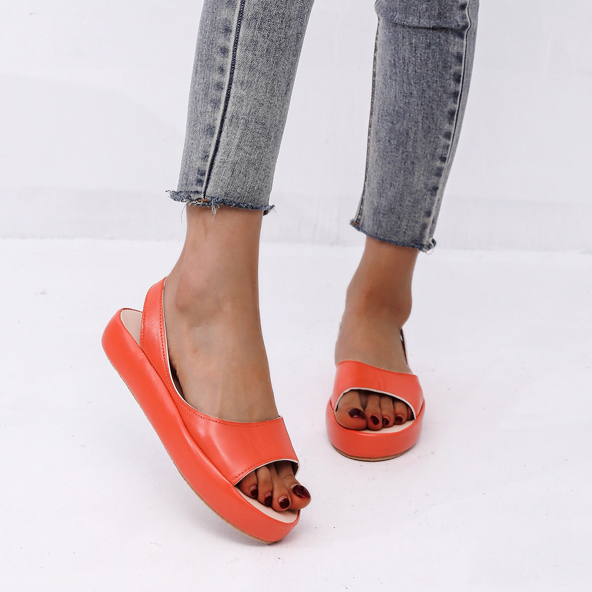 ChicStep™ – Sandales Compensées Femme Élégantes et Confortables à Talons