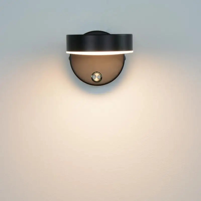 Circlea™ – Applique Murale LED Moderne Design Noir & Or – Éclairage Ambiance