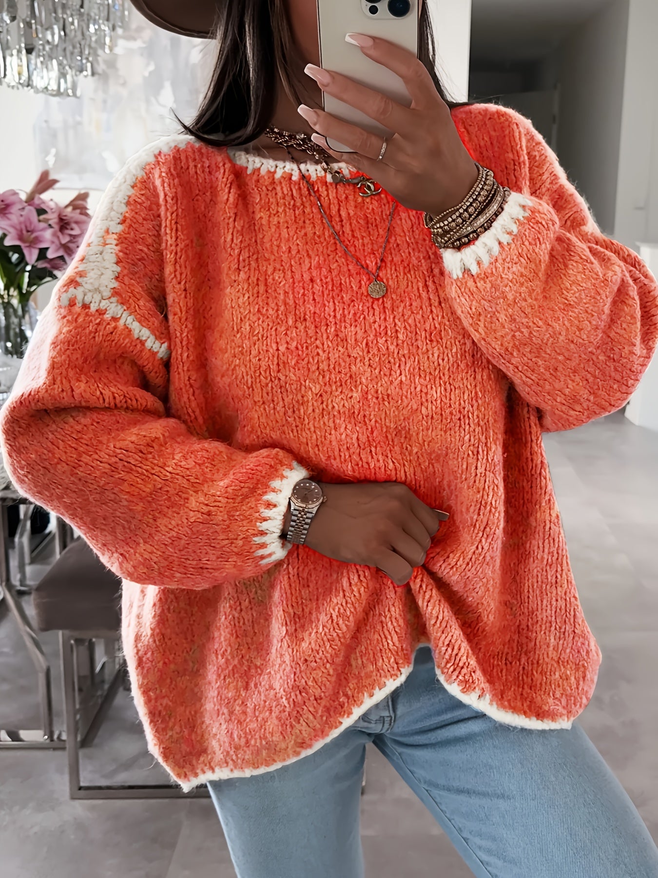 CosyChic™ – Pull Femme Oversize Chaud & Tendance pour l’Hiver