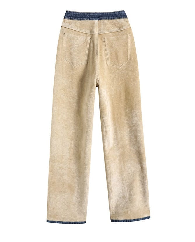CosyDenim™ – Pantalon Jean Molletonné Femme