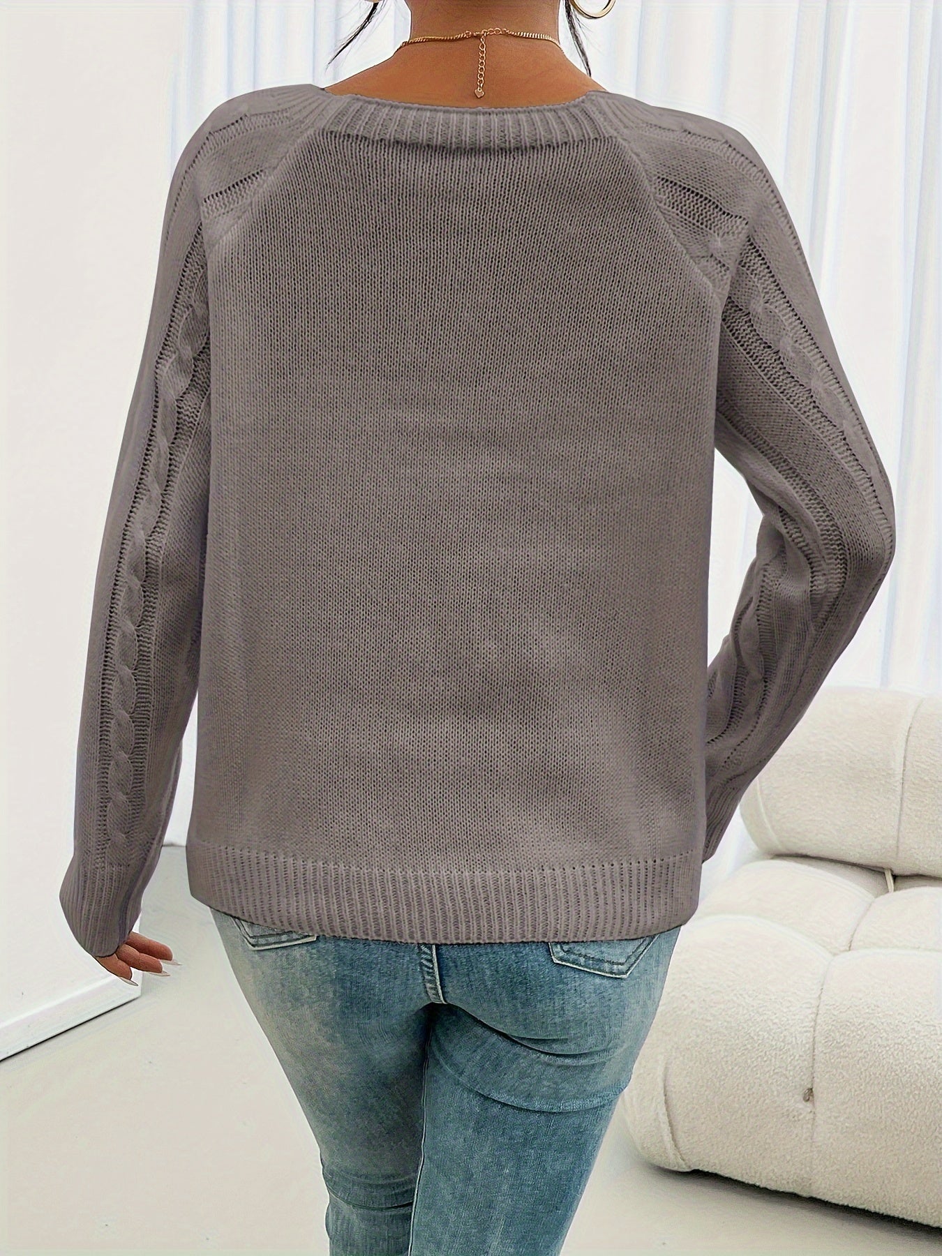 CosyTwist™ – Pull Femme Hiver Chaud & Tendance