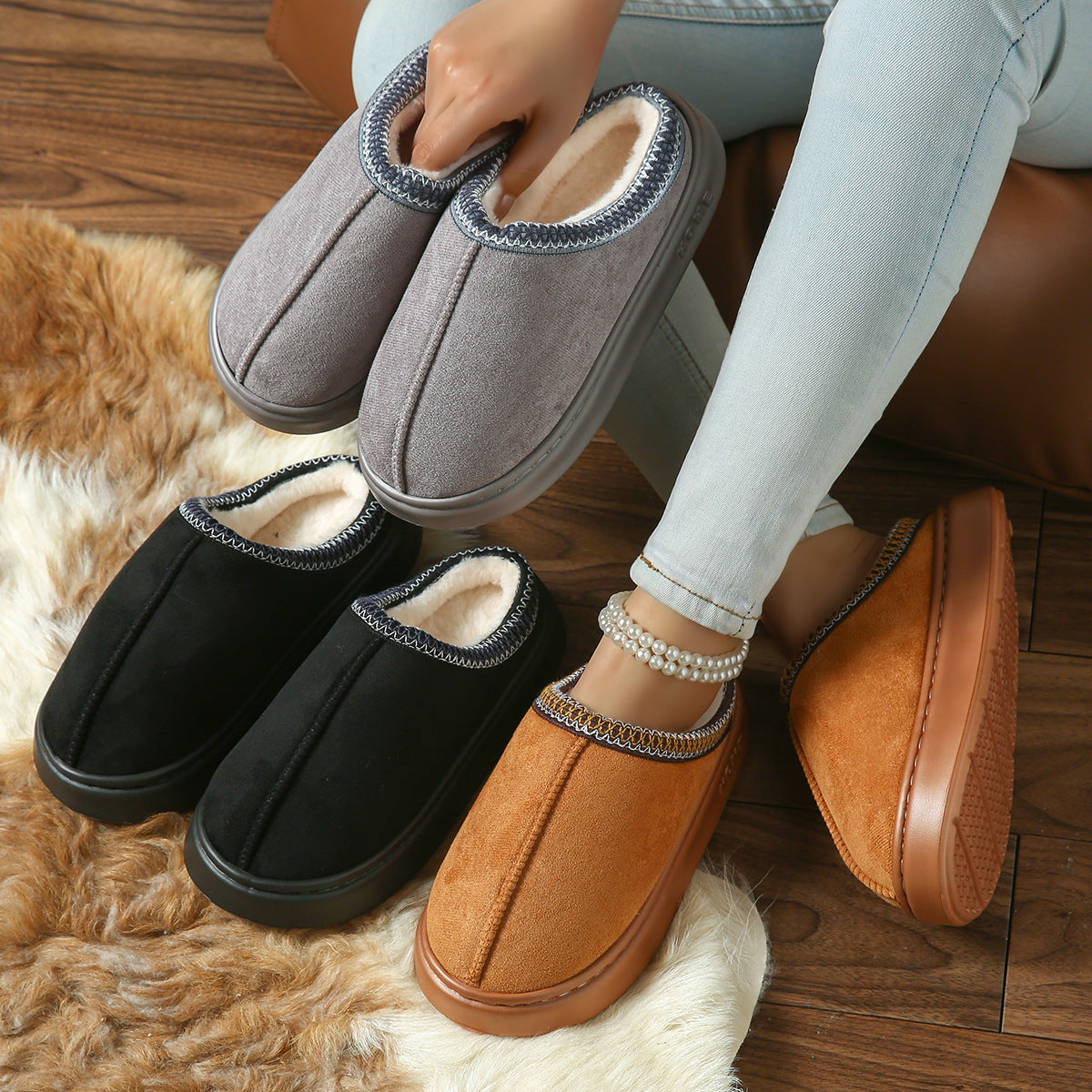 CozyHaven™ – Chaussons Moelleux en Peluche