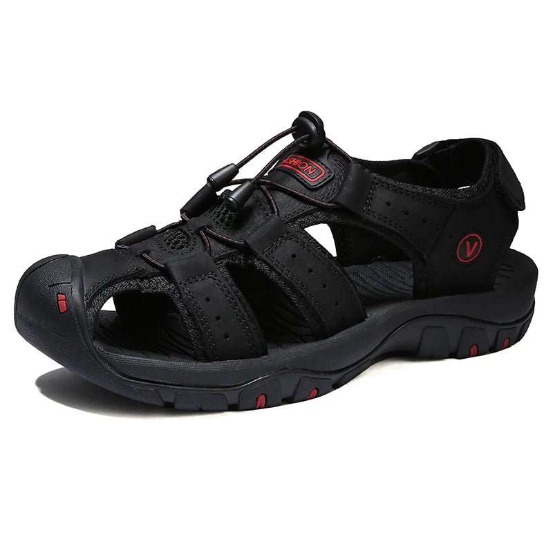 CuirÉté™ – Sandales Homme en Cuir Élégantes et Confortables pour Été