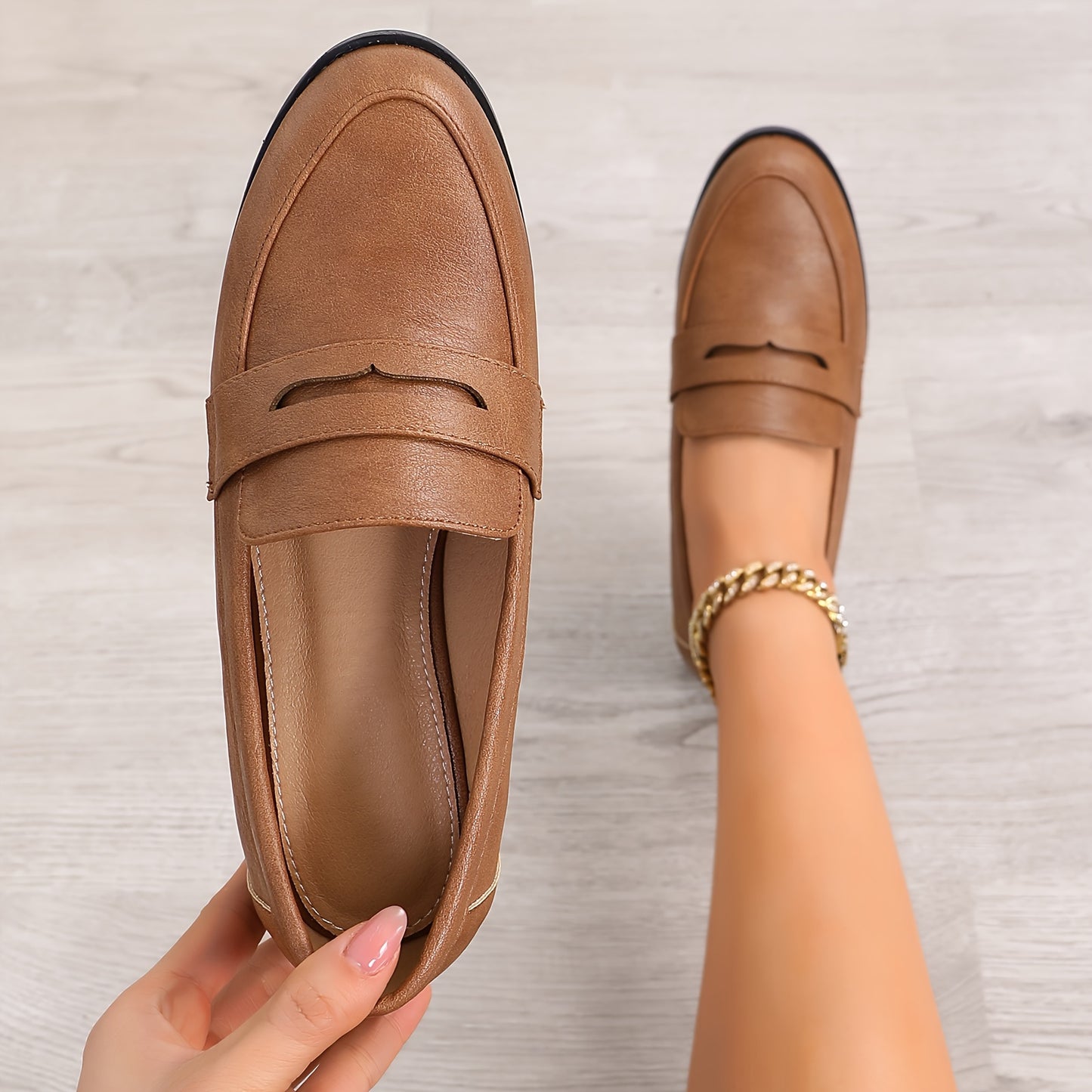 Cuirava™ – Mocassin Femme en Cuir Élégant et Confortable à Enfiler