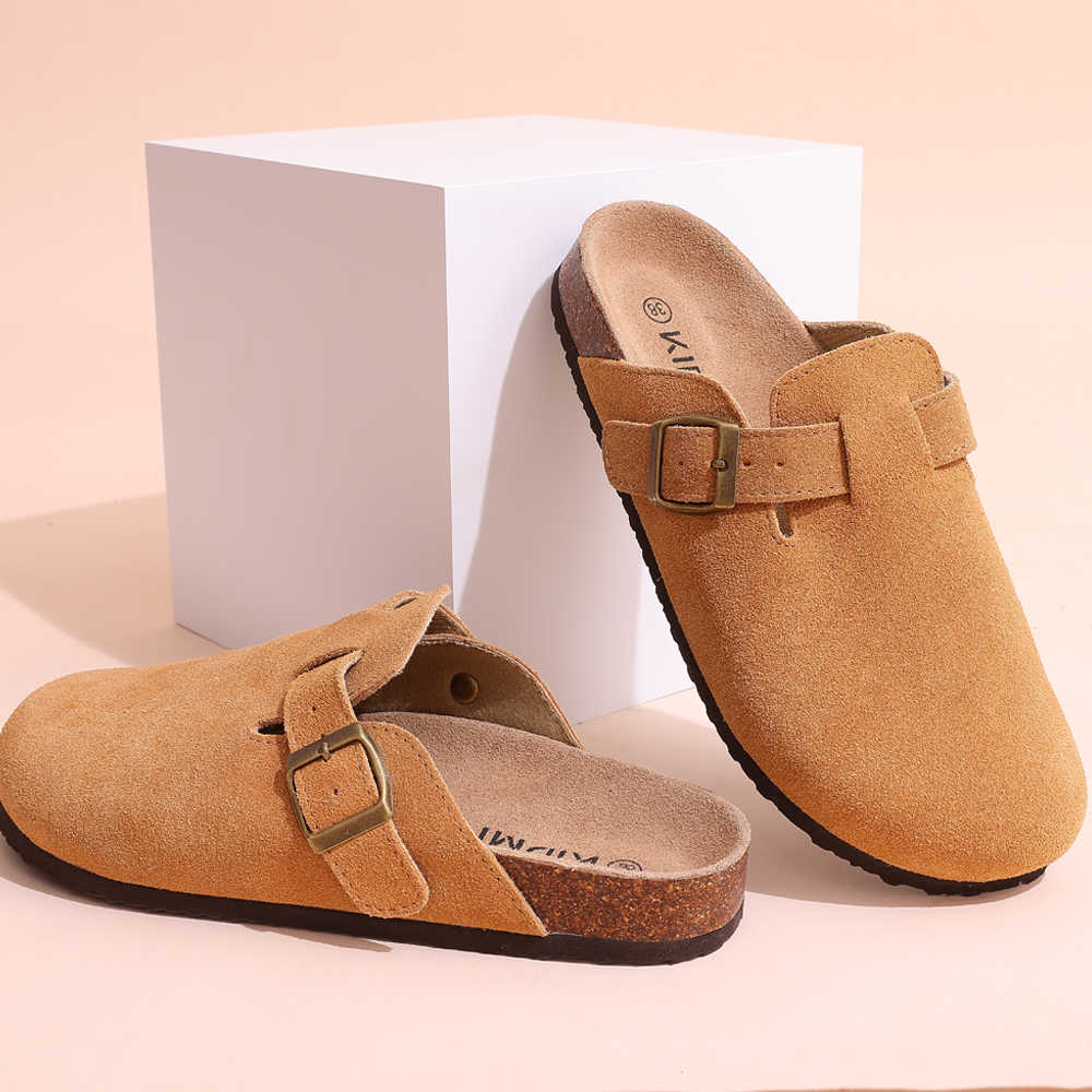 Cuirora™ – Sabot Chic en Cuir avec Boucle Élégante Unisexes