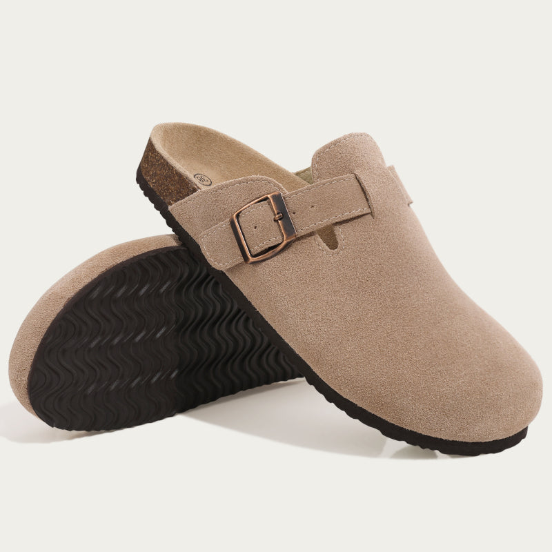 Cuirora™ – Sabot Chic en Cuir avec Boucle Élégante Unisexes